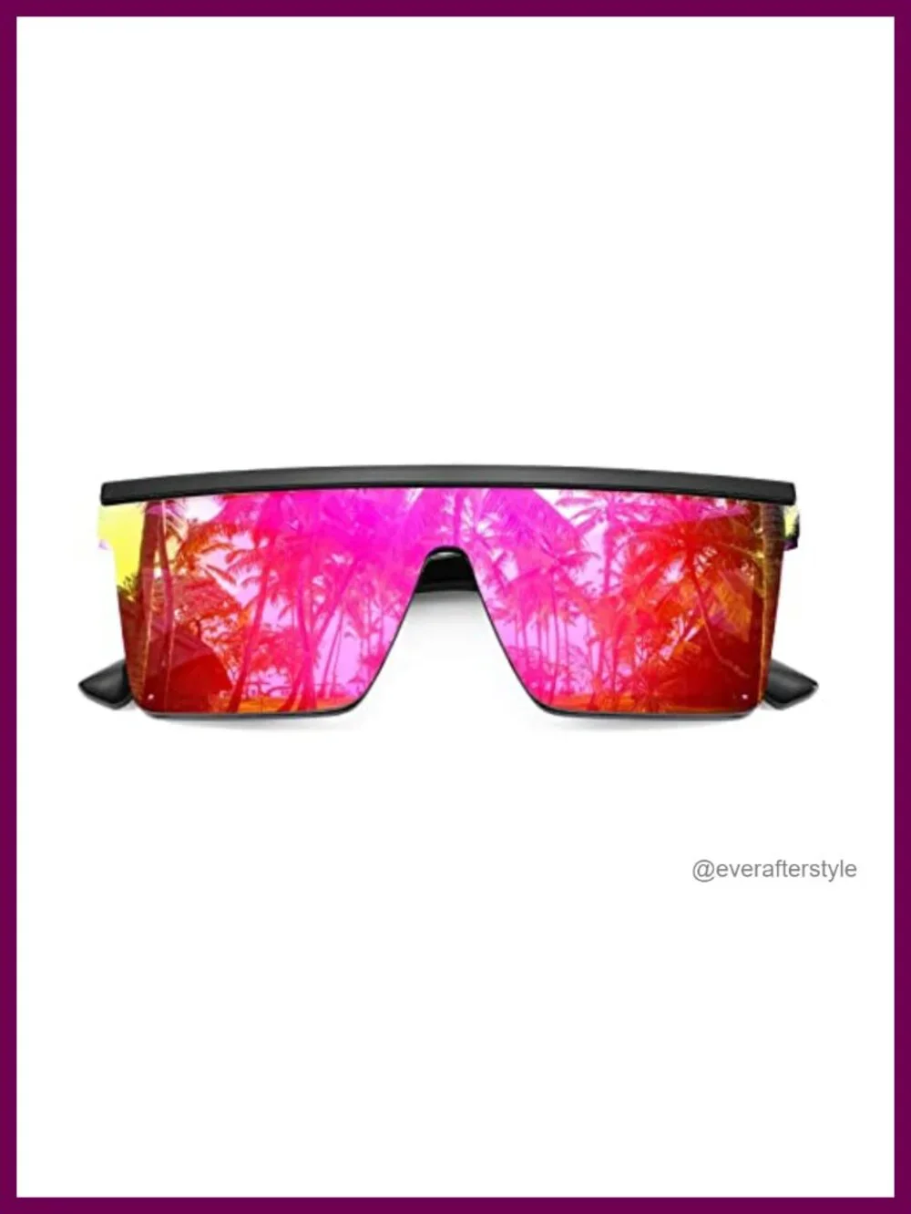 Oversized Flat Top Square Sunglasses for Women Men UV400 Protection
